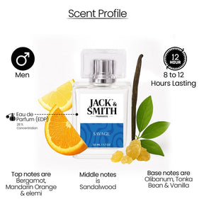 SAUVAGE By Jack&smith, 50 ml Perfumes JACK&SMITH 